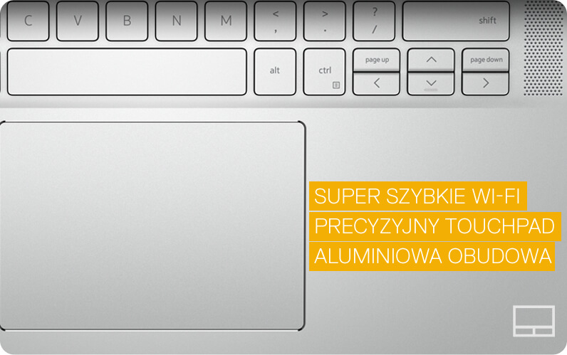 Super szybkie WI-FI
            precyzyjny touchpad
            aluminiowa obudowa