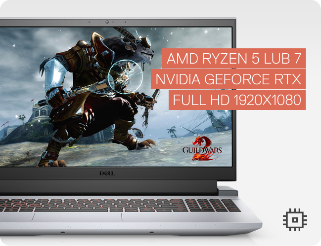 AMD Ryzen 5 LUB 7 
          NVIDIA GEFORCE RTX 
          FULL HD 1920x1080 