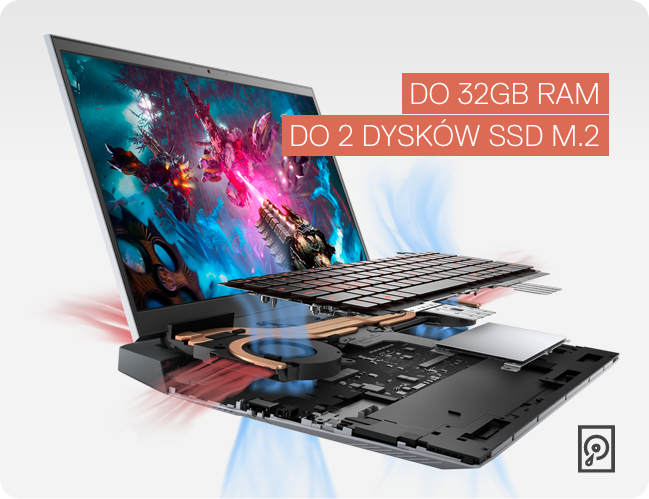 DO 32GB RAM
          DO 2 DYSKÓW SSD M.2