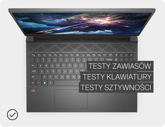TESTY ZAWIASÓW
          TESTY KLAWIATURY
          TESTY SZTYWNOŚCI