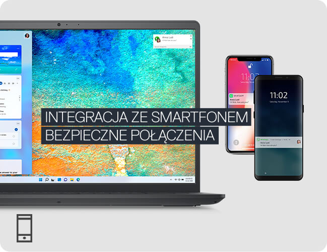 INTEGRACJA ZE SMARTFONEM
          BEZPIECZNE POŁĄCZENIA
