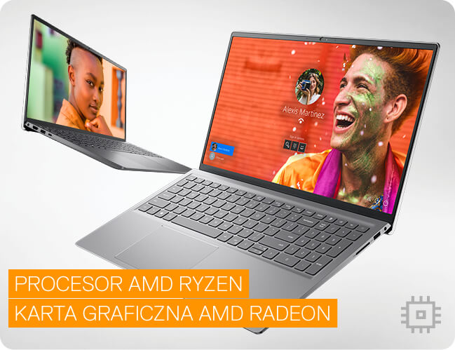 PROCESOR AMD RYZEN
          KARTA GRAFICZNA AMD RADEON