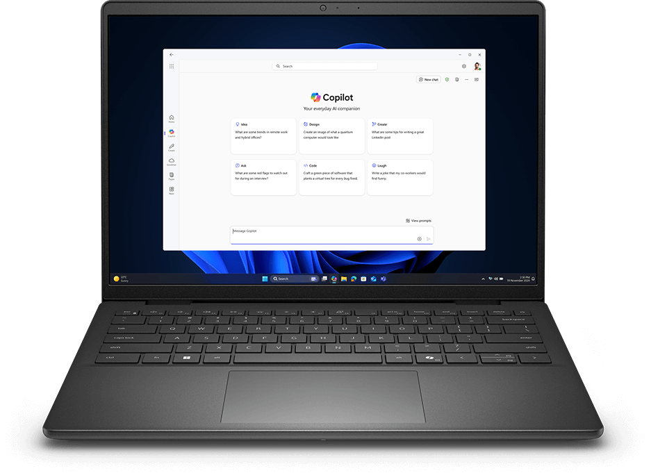 Laptop Dell Vostro z&nbsp;widokiem na ekran Windows 11