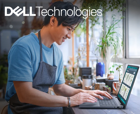 Laptop Dell 16 w kolorze srebrnym